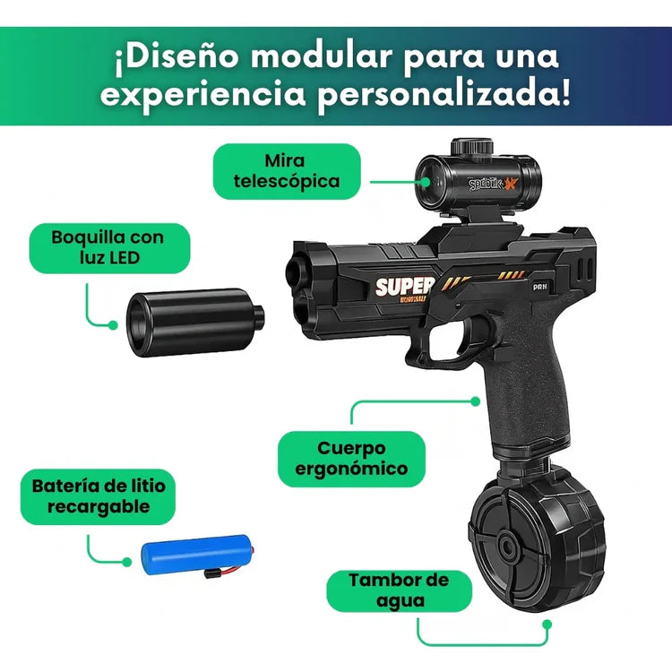 Splash Pro - Pistola de agua Recargable