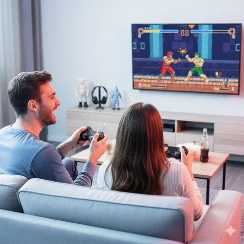 Consola Retro Arcade 4K+ 2 🎮MANDOS INALÁMBRICOS + 10.000 JUEGOS🎁