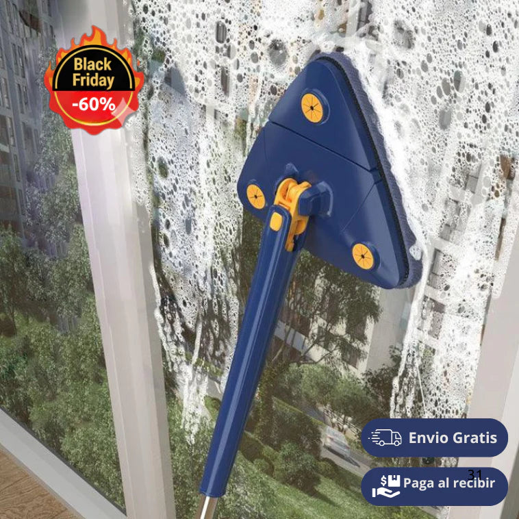 FácilMop™ - Mopa 360° + Limpiador de Vidrios GRATIS